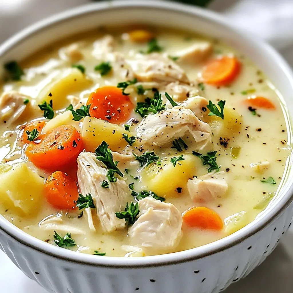 Chicken Pot Pie Soup Herzhaft und Einfache Rezeptidee
