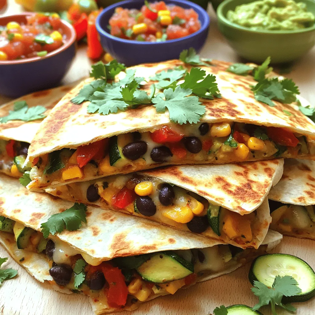 Vegetable Quesadillas Schmackhafte und einfache Idee