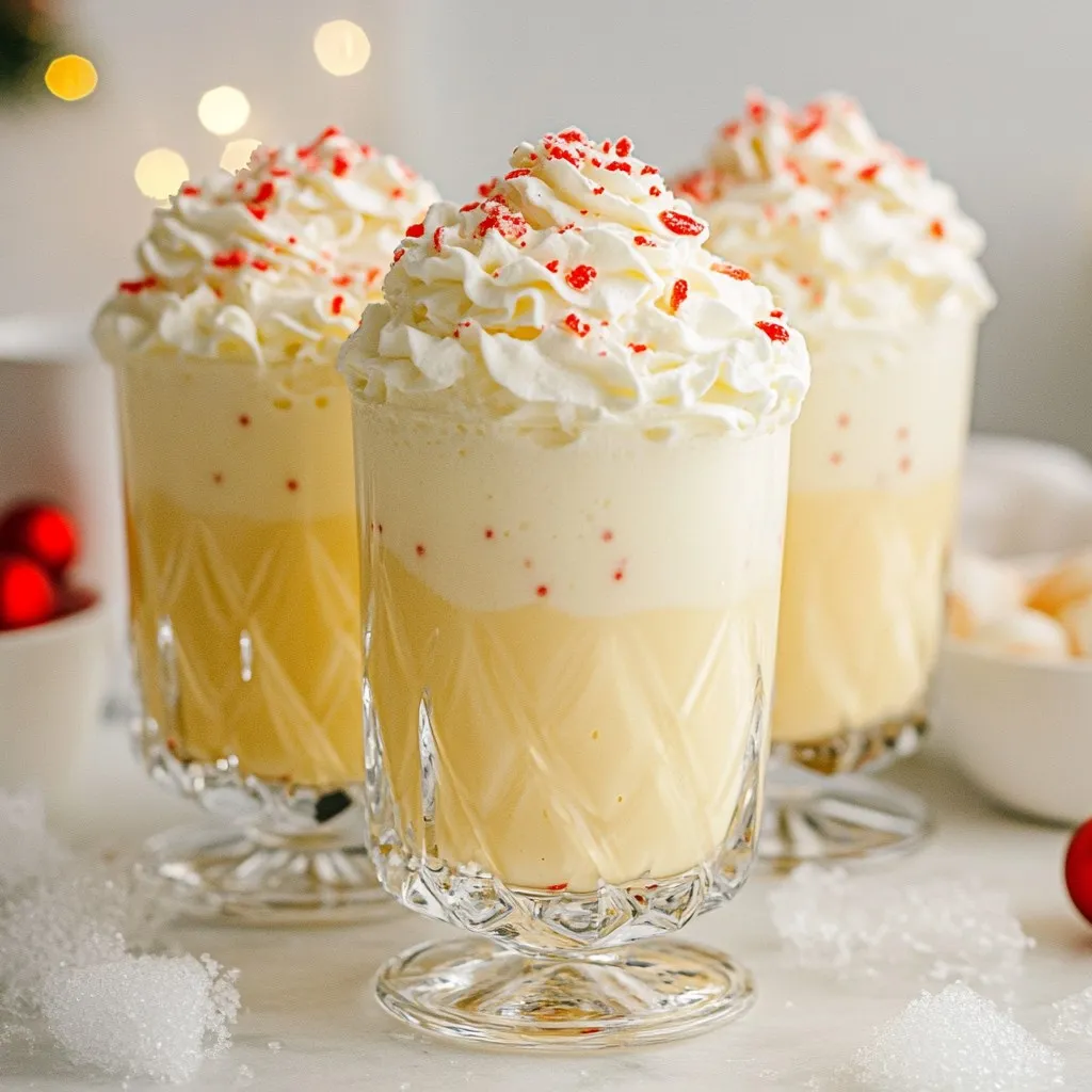 Pfefferminz Eggnog Punch Einfacher und Festlicher Genuss