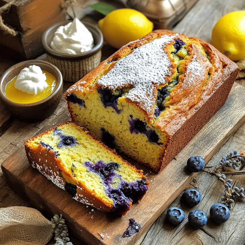Lecker Zitronen-Blaubeer-Zucchinibrot Einfaches Rezept