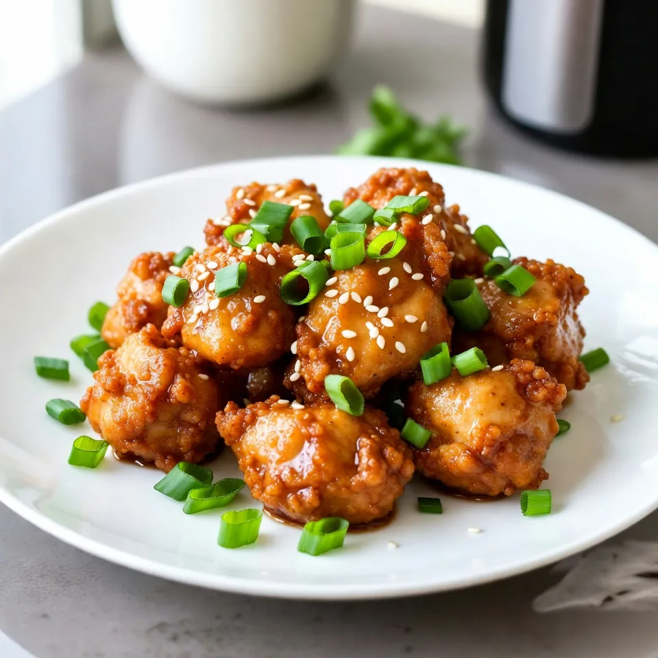 Air Fryer Honey Garlic Chicken Bites Einfaches Rezept