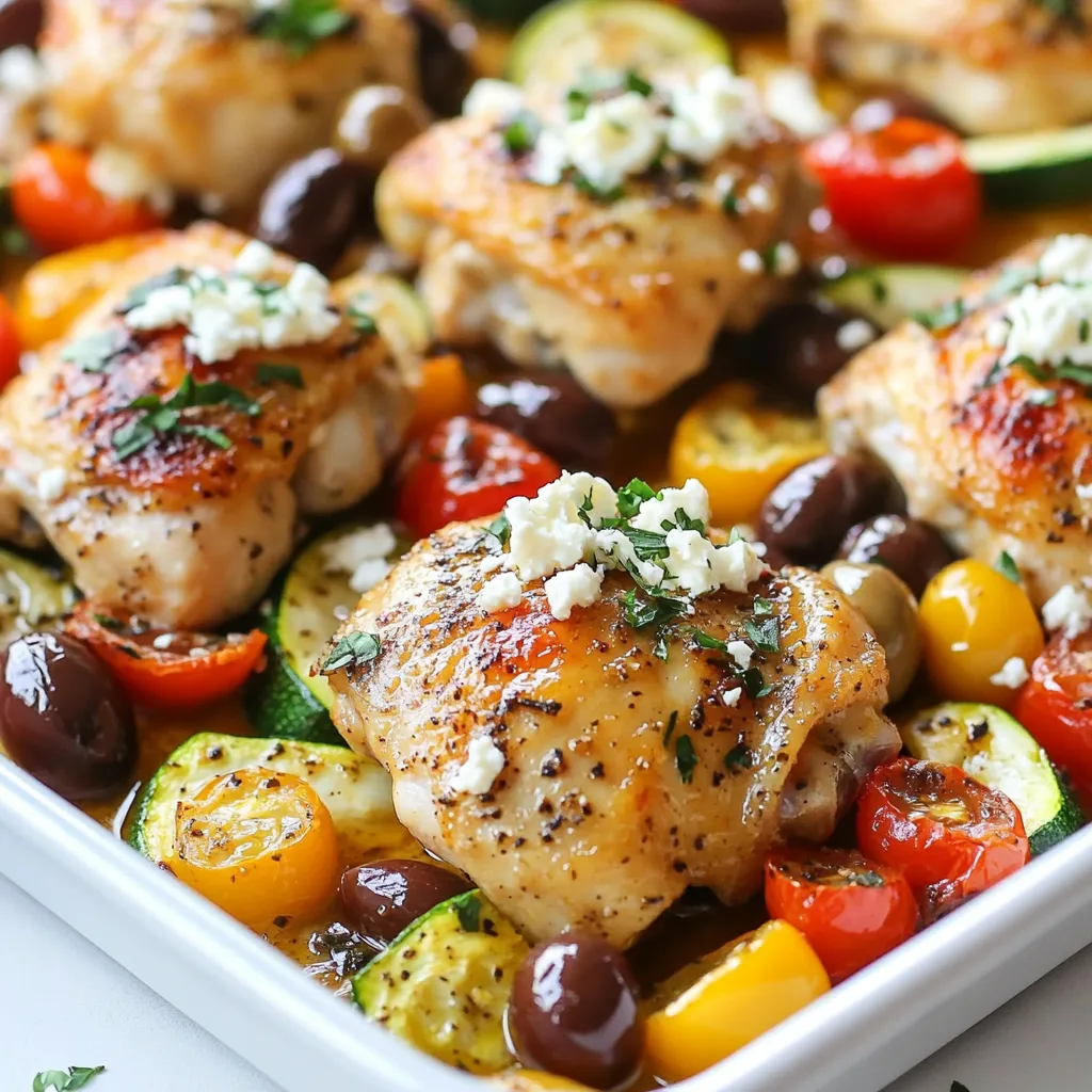 Einfaches One-Pan Greek Chicken and Veggies Rezept