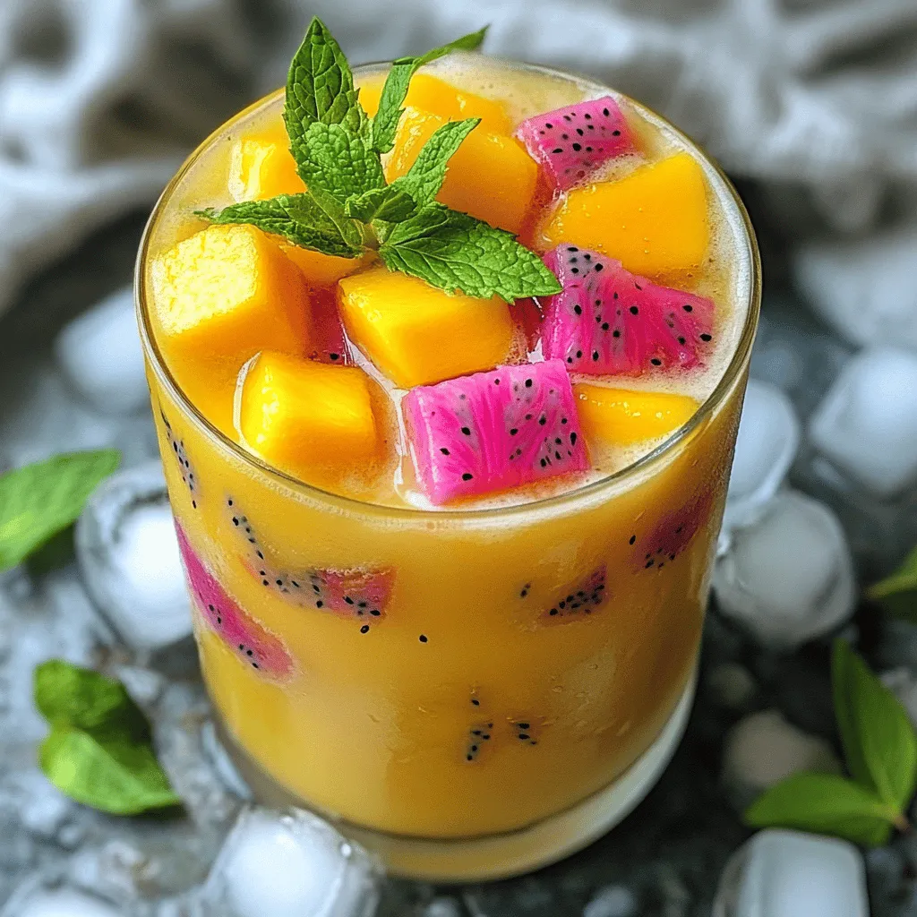 Mango Dragonfruit Refresher Erfrischender Genuss