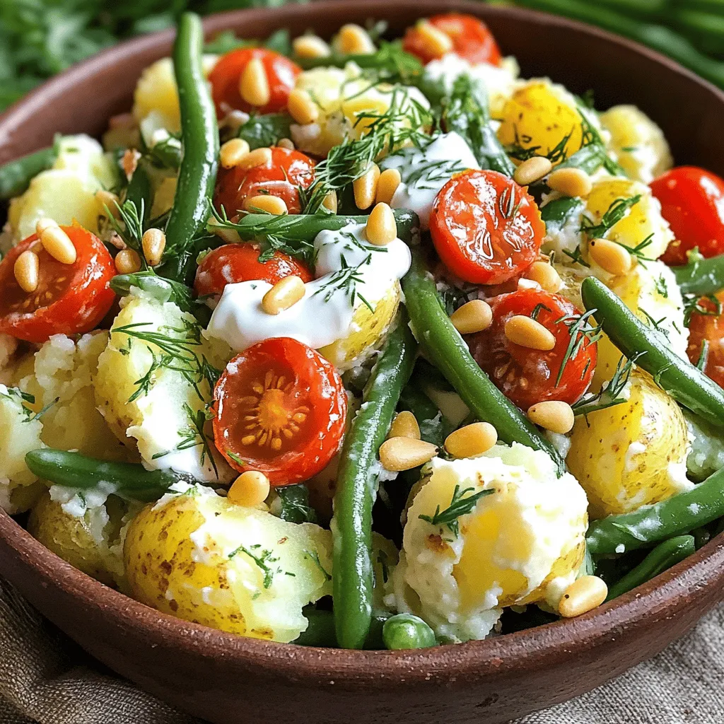 Krispy Herb Smashed Potato Salad Frisch und Knusprig