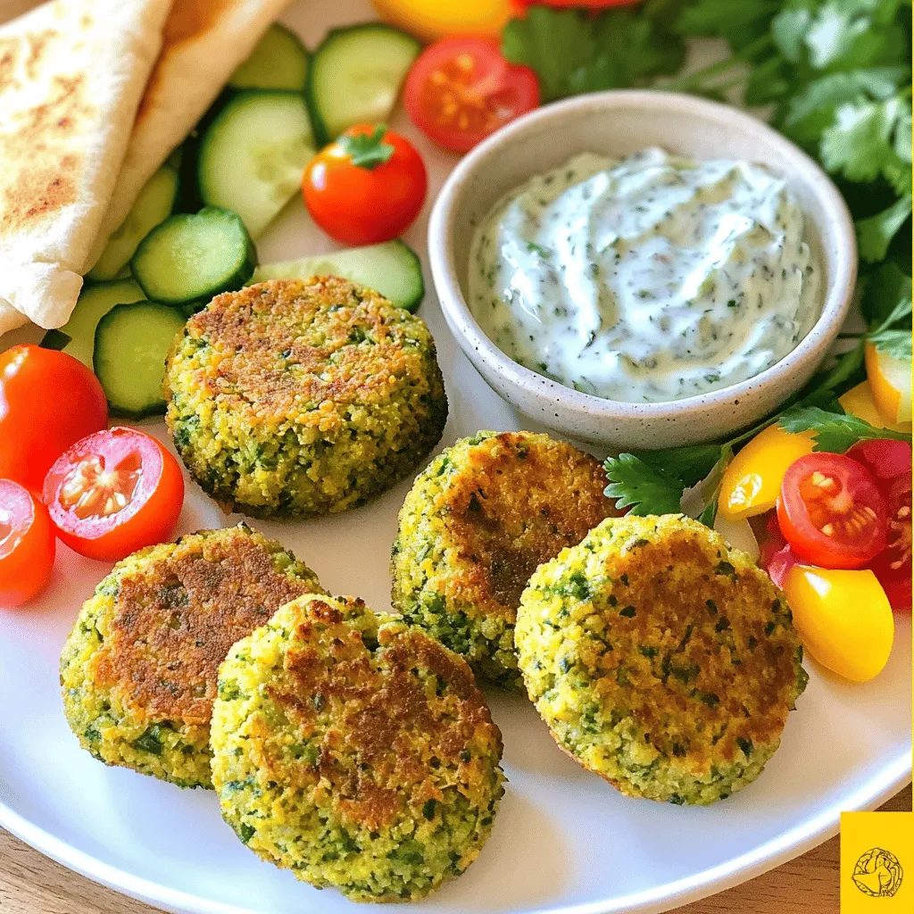Baked Falafel with Tzatziki Sauce Einfach und Lecker