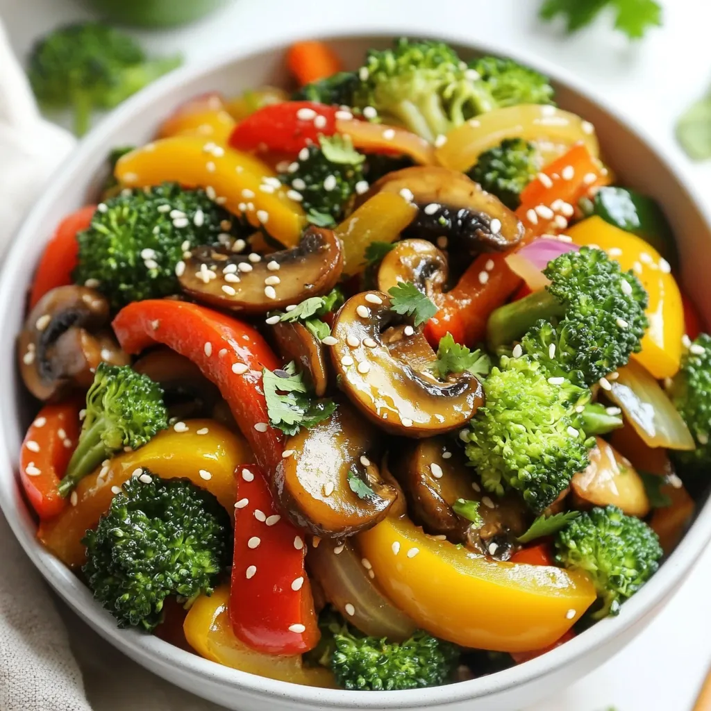 Vegan Broccoli Mushroom Stir Fry Lecker und Gesund