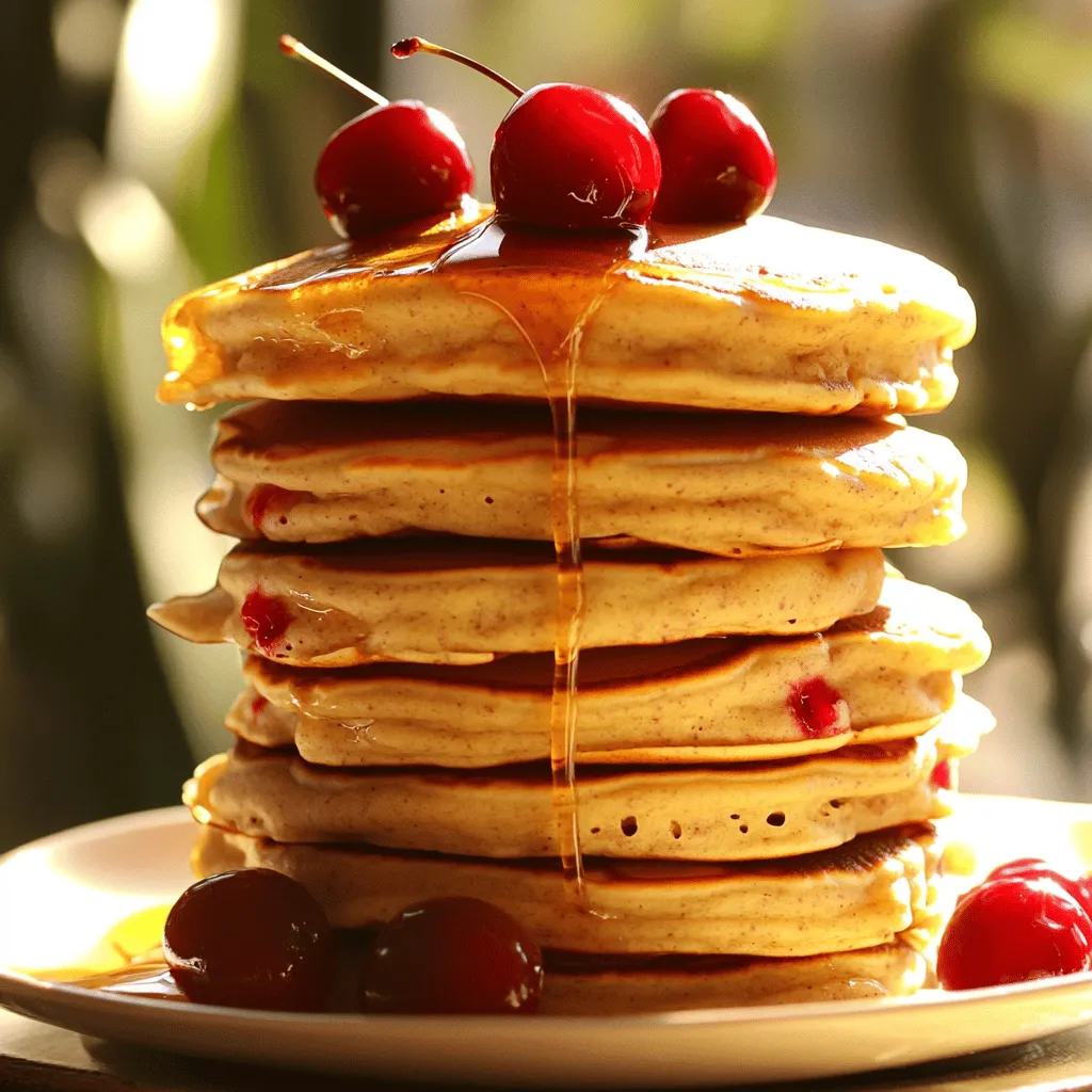 Cherry Vanilla Protein Pancakes Gesund und Lecker Rezept