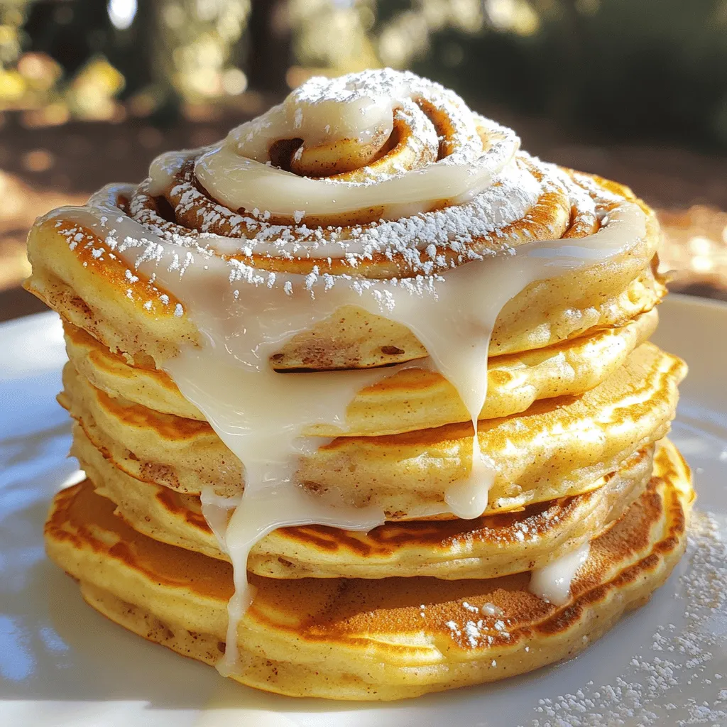Zimtrollen-Pfannkuchen köstliches Frühstücksvergnügen