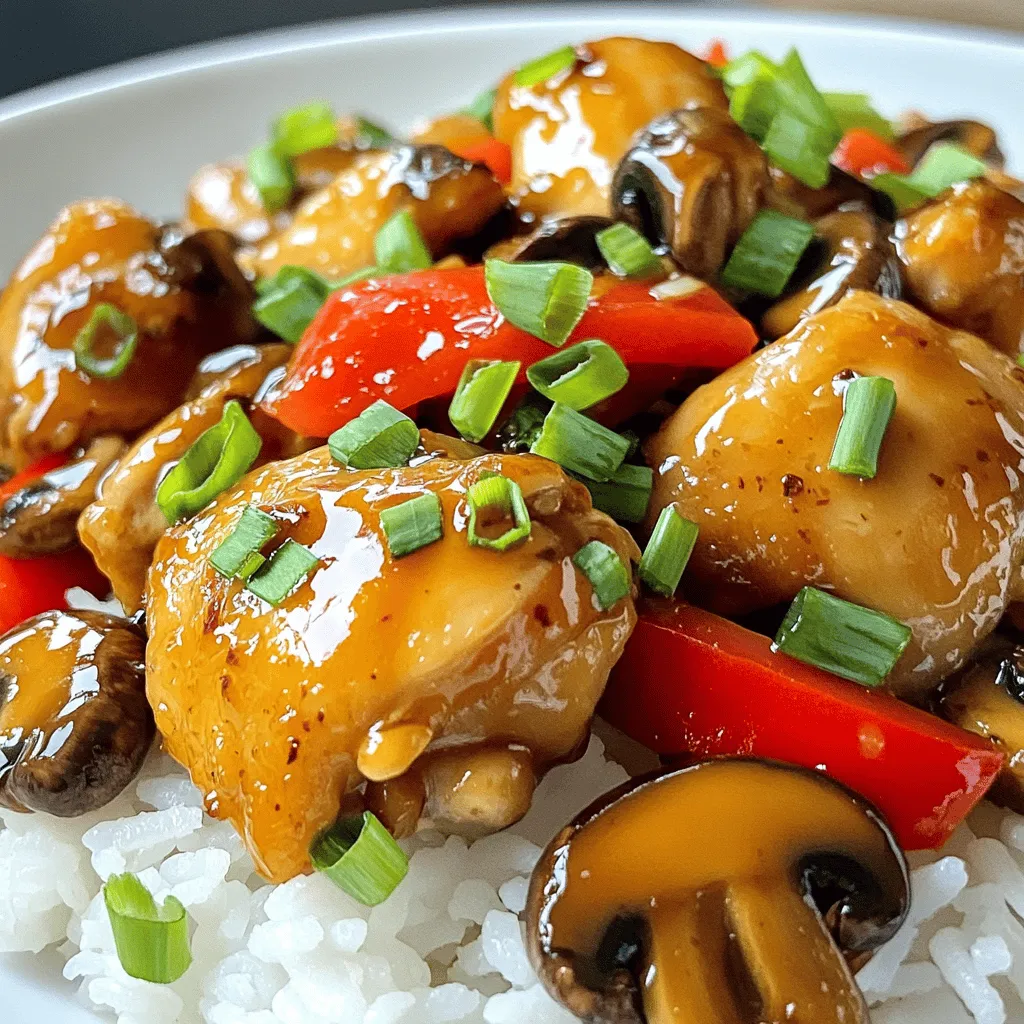 Copycat Panda Express Mushroom Chicken Einfaches Rezept