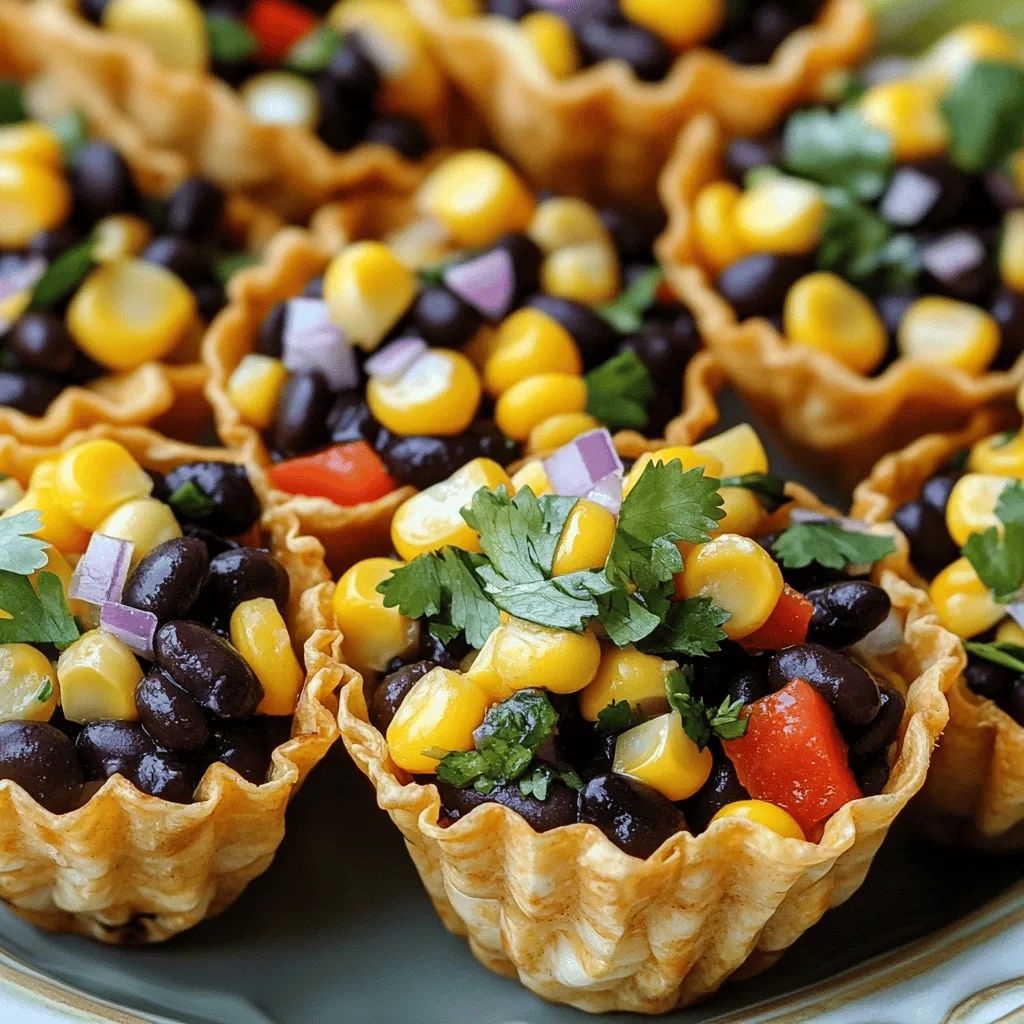 Feurige Fire-Roasted Corn &#038; Black Bean Salsa Cups