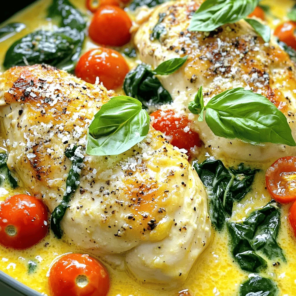 Cremiges Knoblauch-Toskanisches Hähnchen Rezept