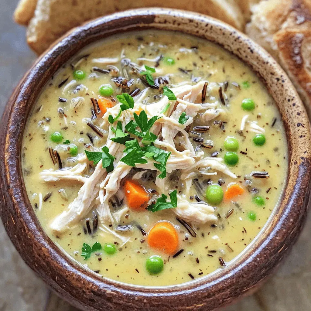 Leckere Slow Cooker Chicken Wild Rice Soup Rezept