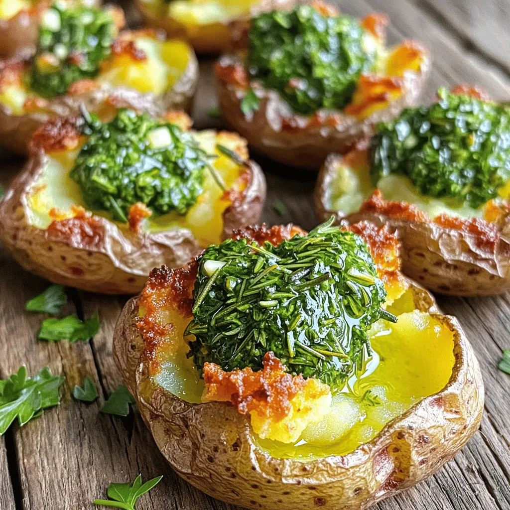 Crispy Smashed Potatoes With Herb Butter Rezept