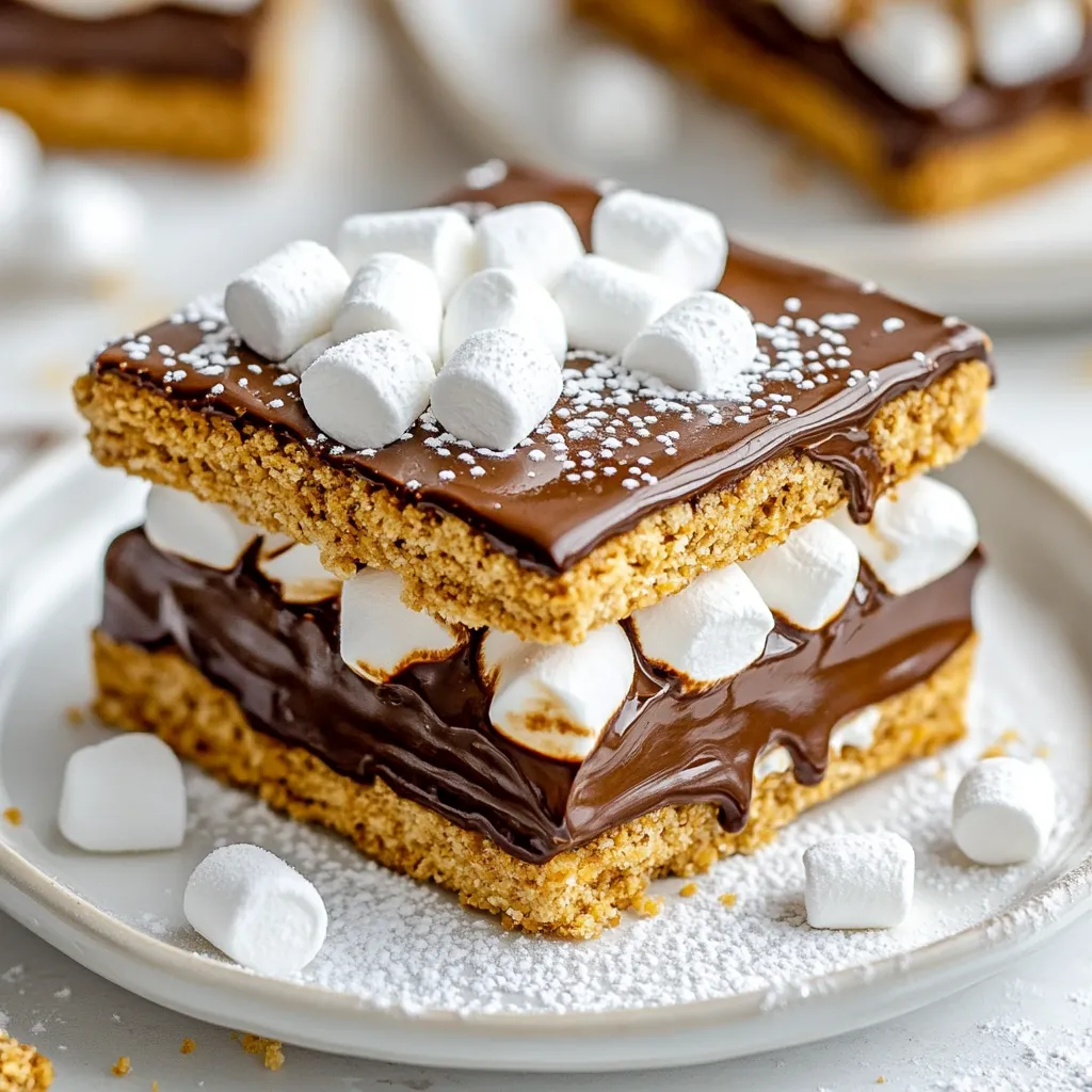 Gefrorene S&#8217;mores Sandwiches Köstliche Erfrischung