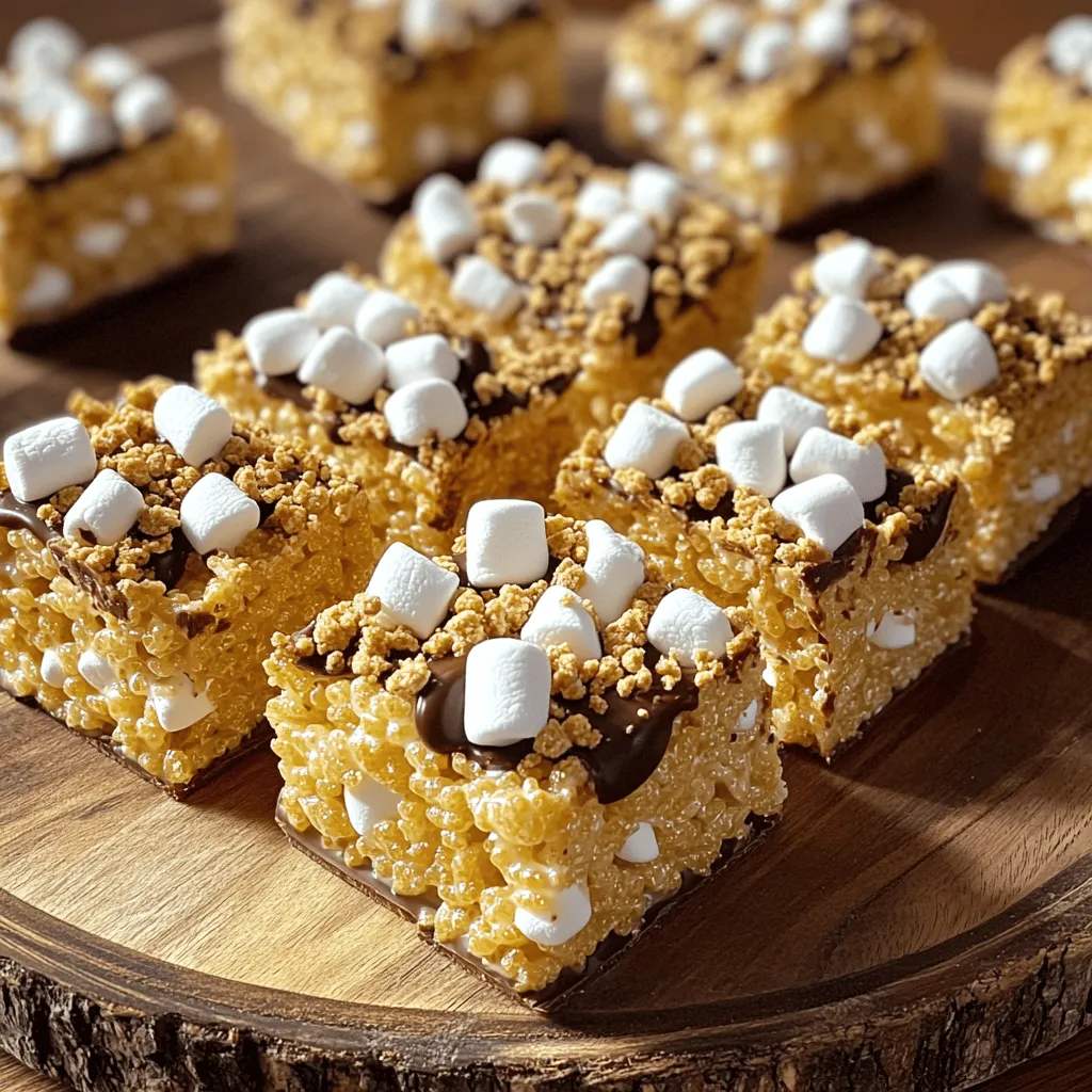 S’mores Rice Krispie Treats Leckerer Genuss für alle