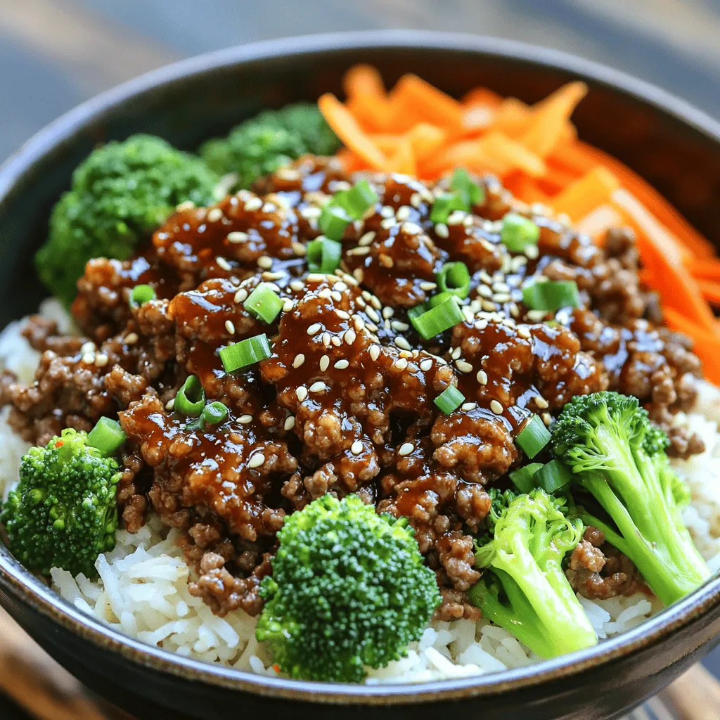 Einfache und leckere koreanische Beef Bowl Rezept