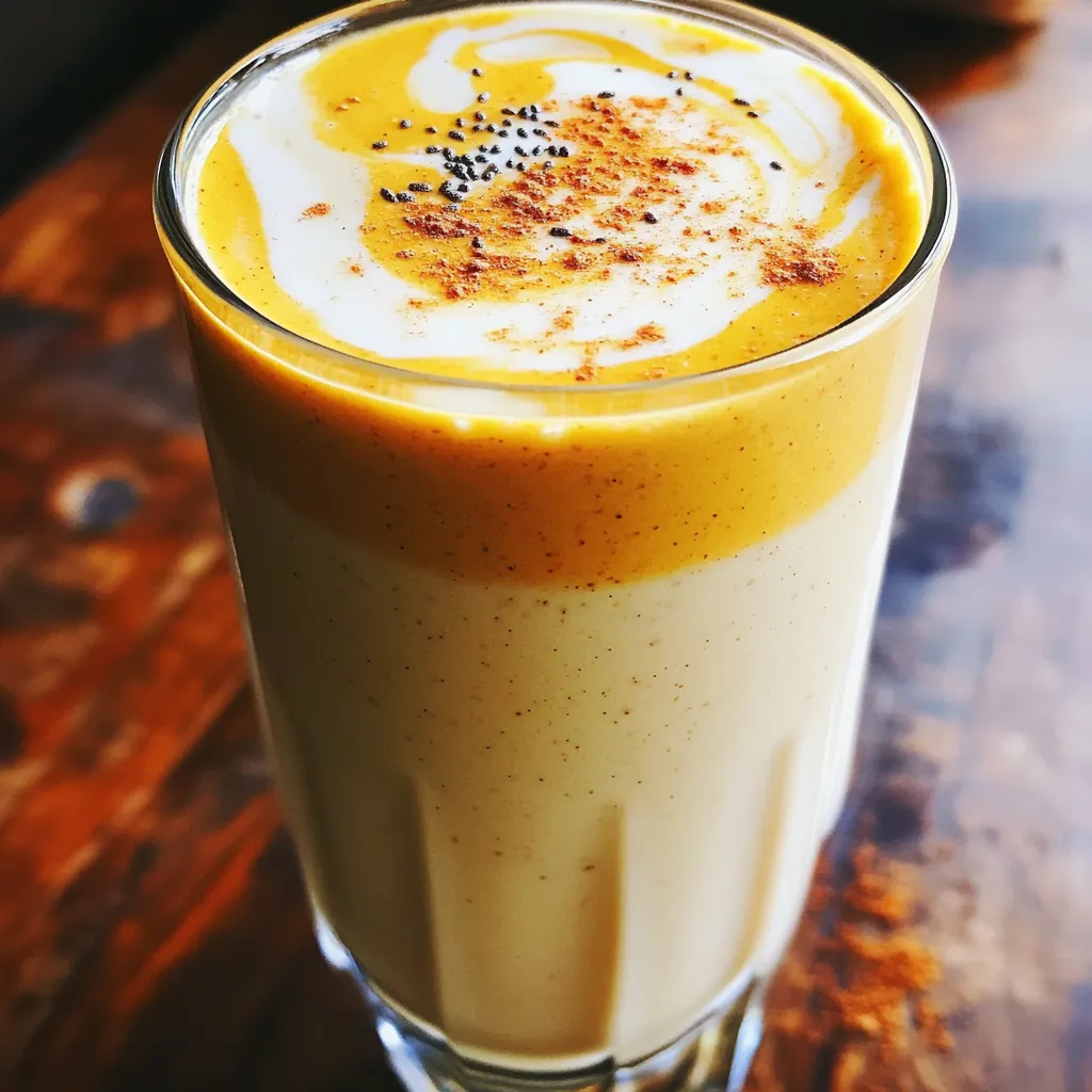 Kürbis-Gewürz-Latte-Protein-Smoothie lecker und gesund