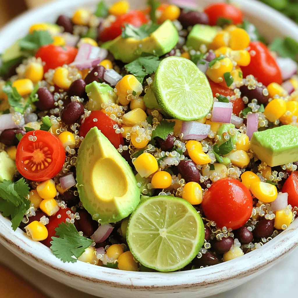 Chili-Lime Quinoa Power Salad Frisch und Nahrhaft