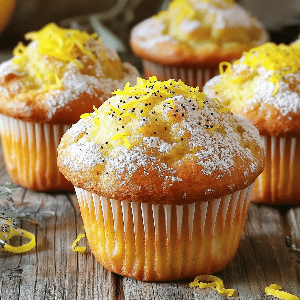 Lemon Poppy Seed Muffins Lecker und Einfach Rezepte