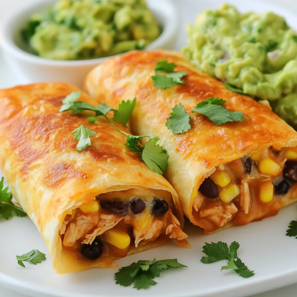Delicious Chicken Chimichangas Einfaches Rezept