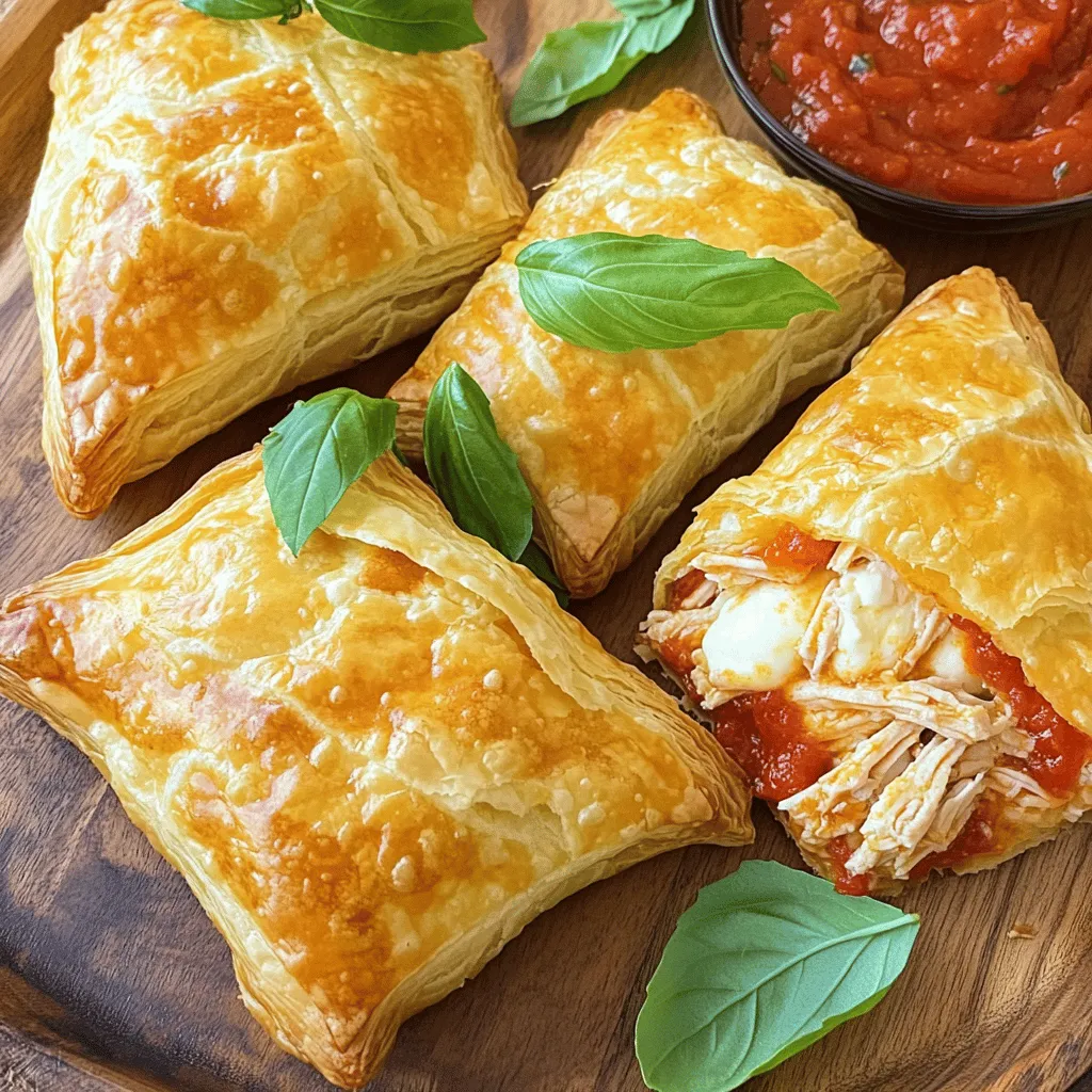 Leckere Chicken Parmesan Pillows Einfach und Schnell