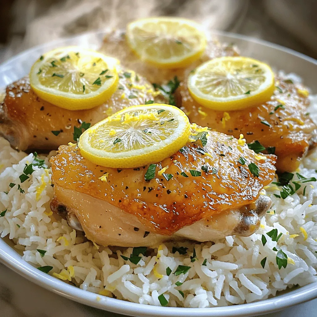Lemon Herb Chicken and Rice Köstliches Rezept