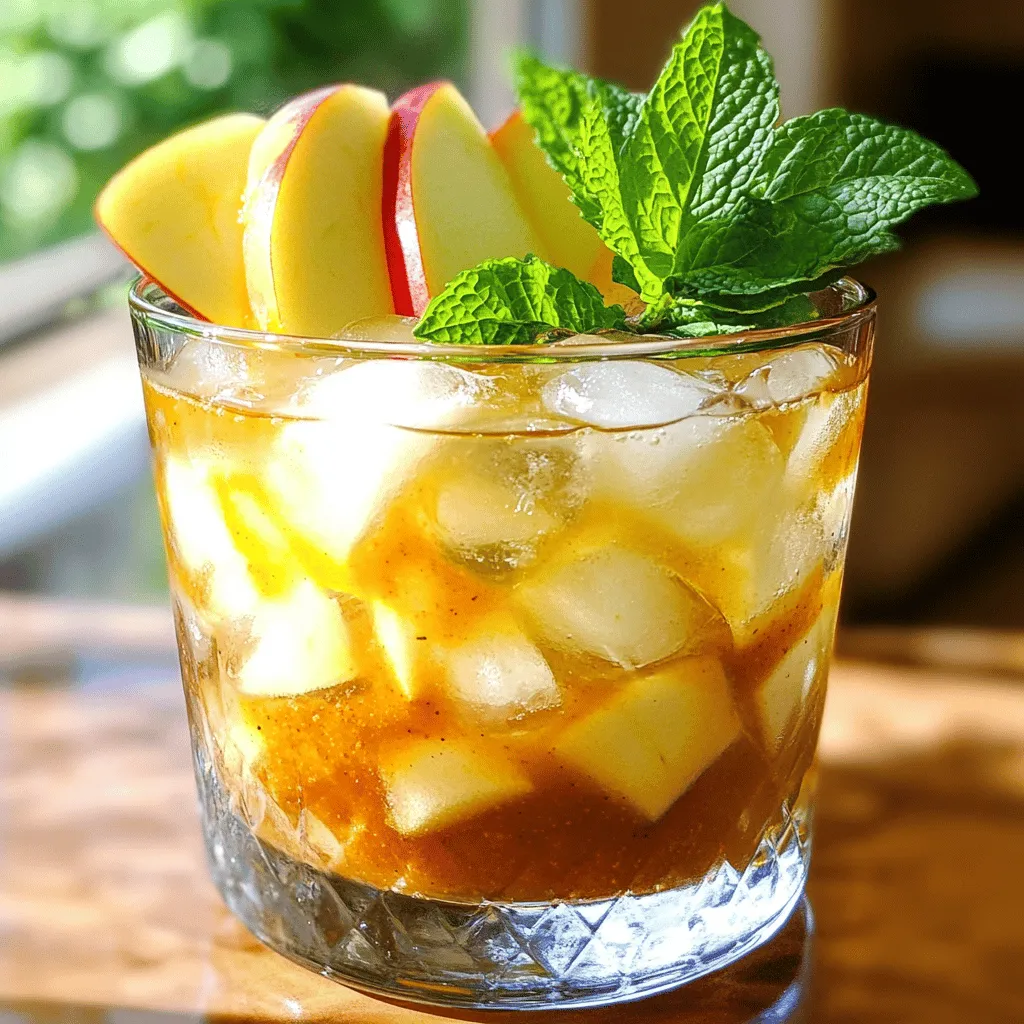Apple Butter Bourbon Smash Cocktails köstlich genießen
