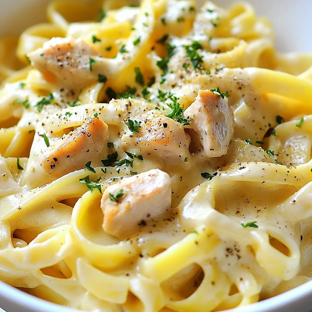 Instant Pot Chicken Alfredo Schnelles und Einfaches Gericht
