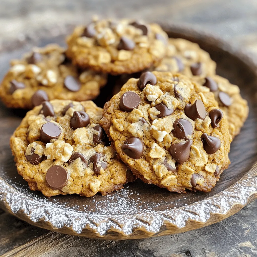 Kürbis-Hafer-Schokoladenkekse Einfache und leckere Variante