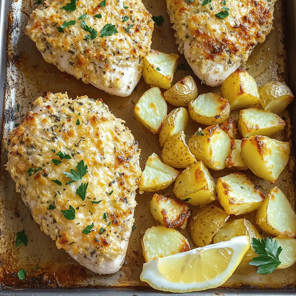 Garlic Parmesan Chicken and Potatoes Schnelle Freude