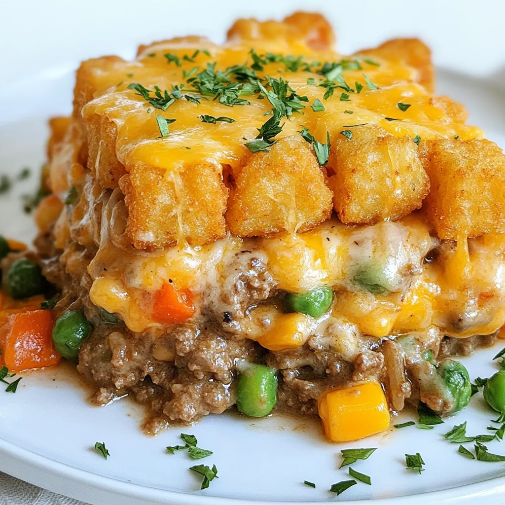 Tater Tot Casserole Herzhaftes und einfaches Rezept