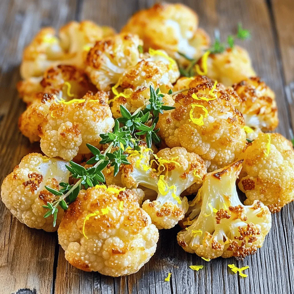 Lemon-Thyme Roasted Cauliflower Köstliches Gemüsegericht