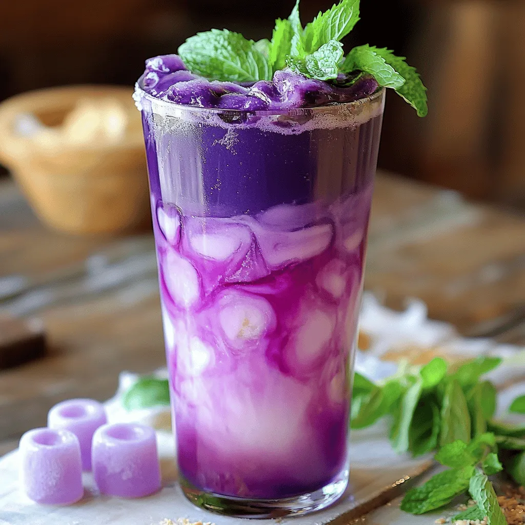 Um eine zuckerfreie Blaubeer italienische Cremesoda zu machen, brauchst du einige frische Zutaten. Du benötigst 1 Tasse Blaubeeren, Sprudelwasser, Mandelmilch und einen Zuckerersatz. Das Erythrit ist eine gute Wahl. Du kannst auch Vanilleextrakt nutzen, um den Geschmack zu verbessern.