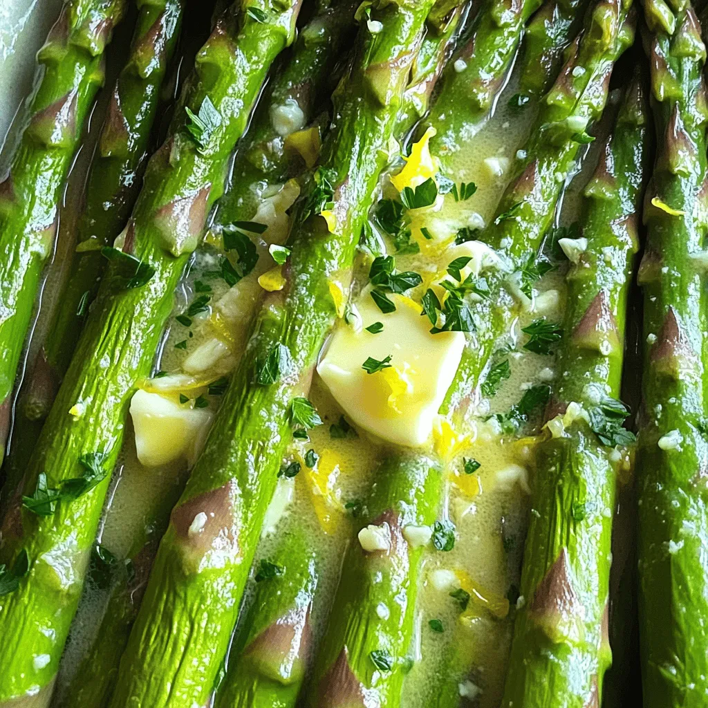 Lemon Butter Spargel Schnelles und leckeres Rezept