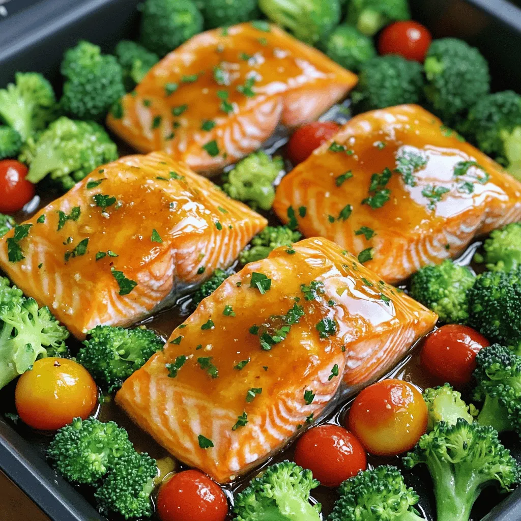 One Pan Honey Garlic Salmon Einfaches Rezept