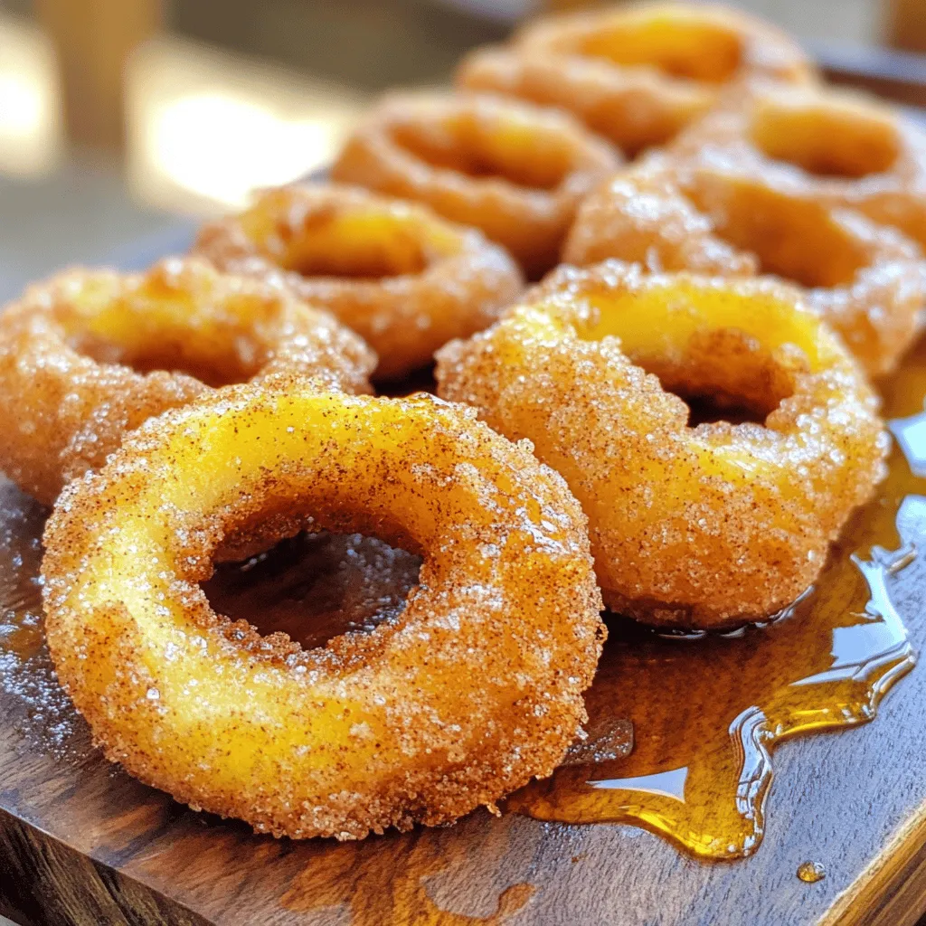Frittierte Zimt-Apfelringe Einfach und Lecker Rezept