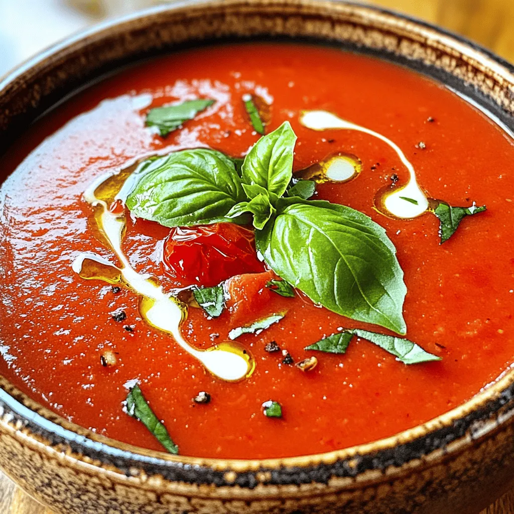Roasted Garlic Tomato Soup Schnelles Wohlfühlessen