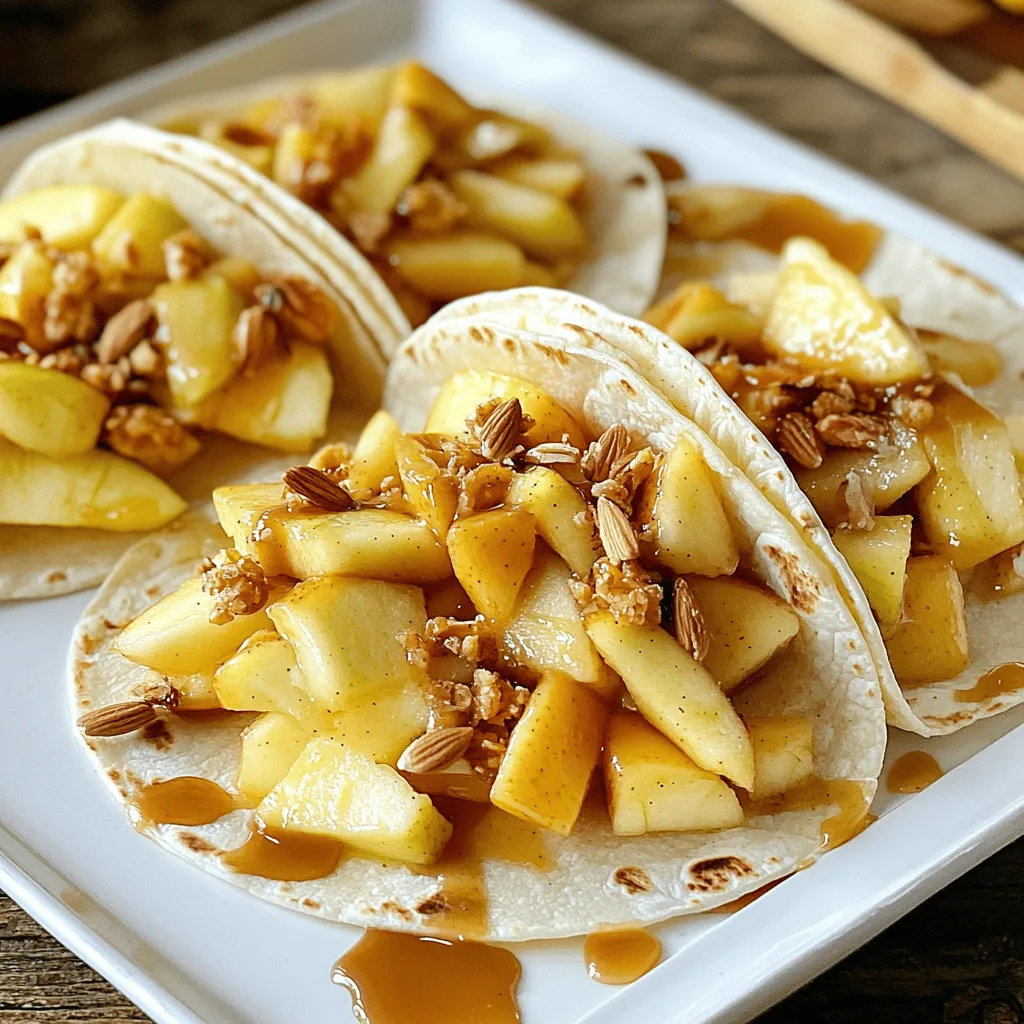 Apfel Cheesecake Tacos Verführerische Dessertidee