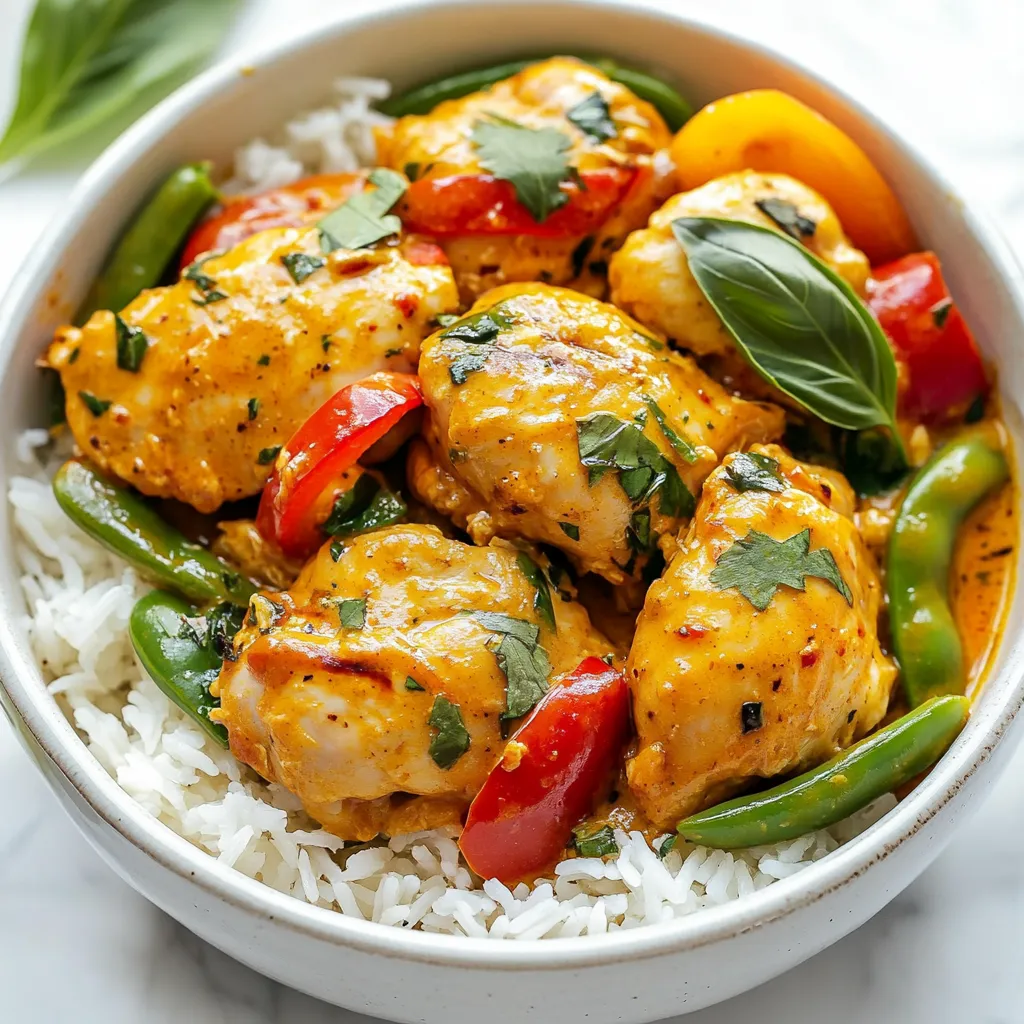 Thai Red Curry Chicken One Pot Einfach und Köstlich