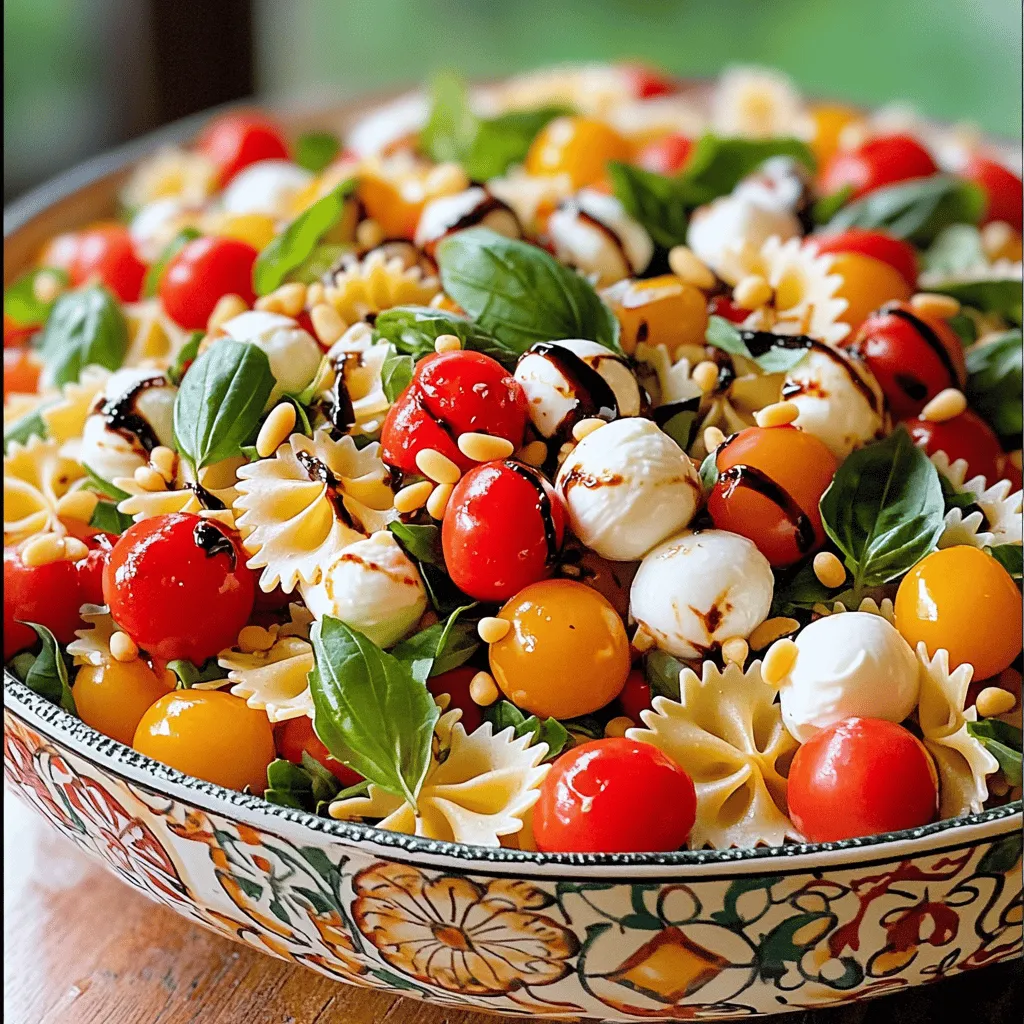 Leckere Caprese Pasta Salad Einfache und schnelle Zubereitung