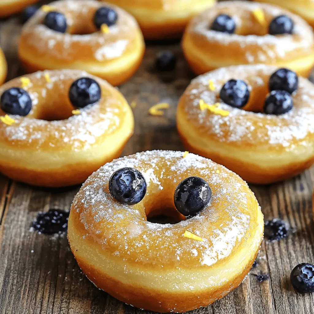 Für die Baked Lemon Blueberry Donuts benötigst du folgende Hauptzutaten: