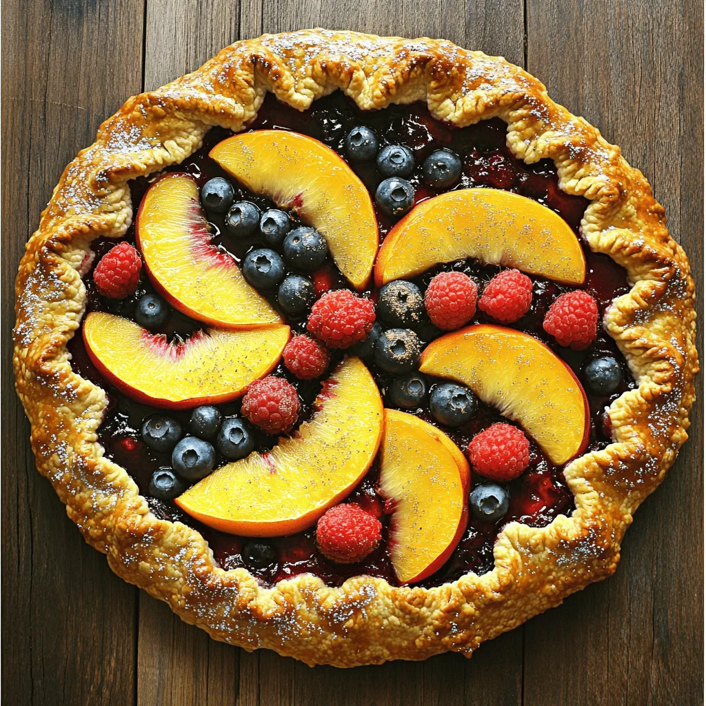 Peach and Berry Galette Einfaches und Leckeres Rezept