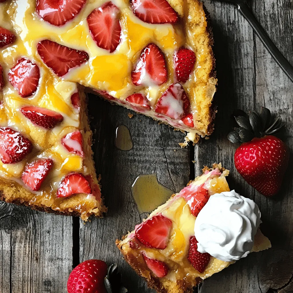 Erdbeer Cheesecake Dump Cake Köstlicher Genuss