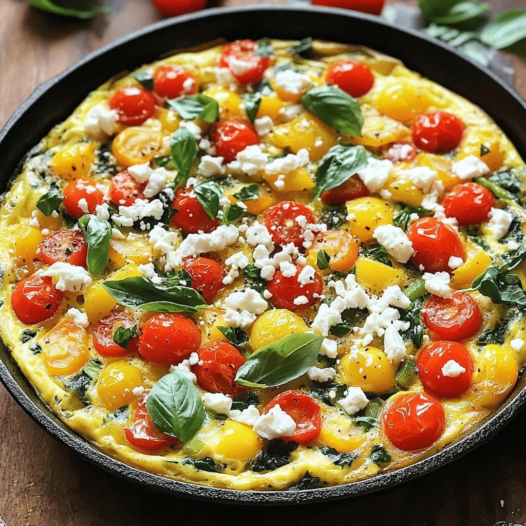 Fluffy Mediterranean Frittata Einfache und schmackhafte Zubereitung