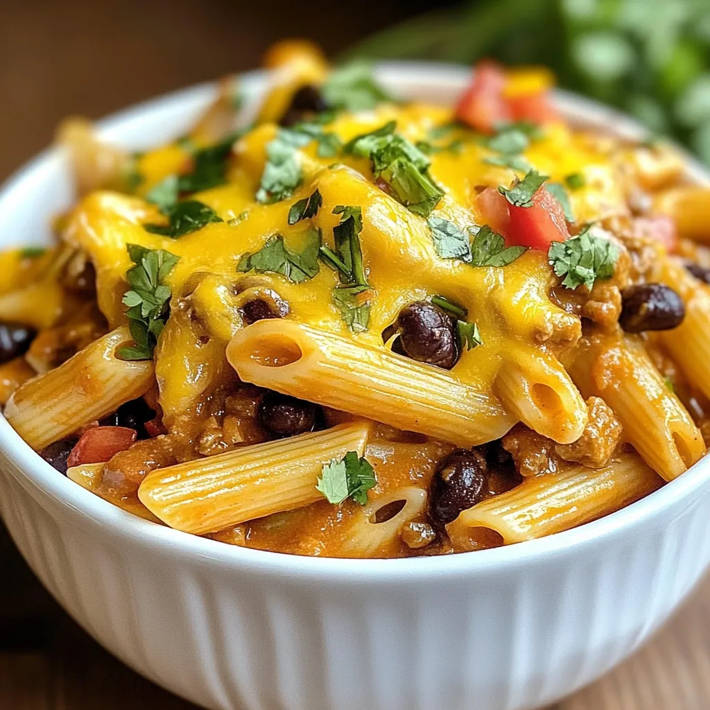 Cheesy Enchilada Pasta Einfaches und Leckeres Rezept