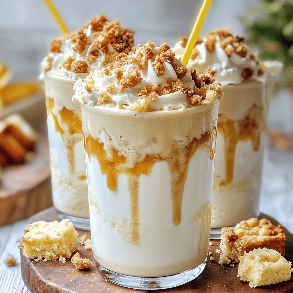 Kuchen-Teig-Milchshake für leckeren Genuss zuhause