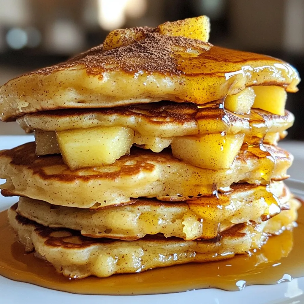 Apfel-Joghurt-Pfannkuchen Köstliche und gesunde Idee