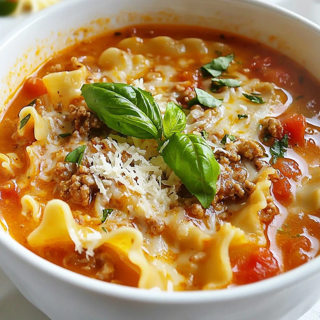 Cozy Lasagna Soup Night Herzhaftes Gericht für Zuhause