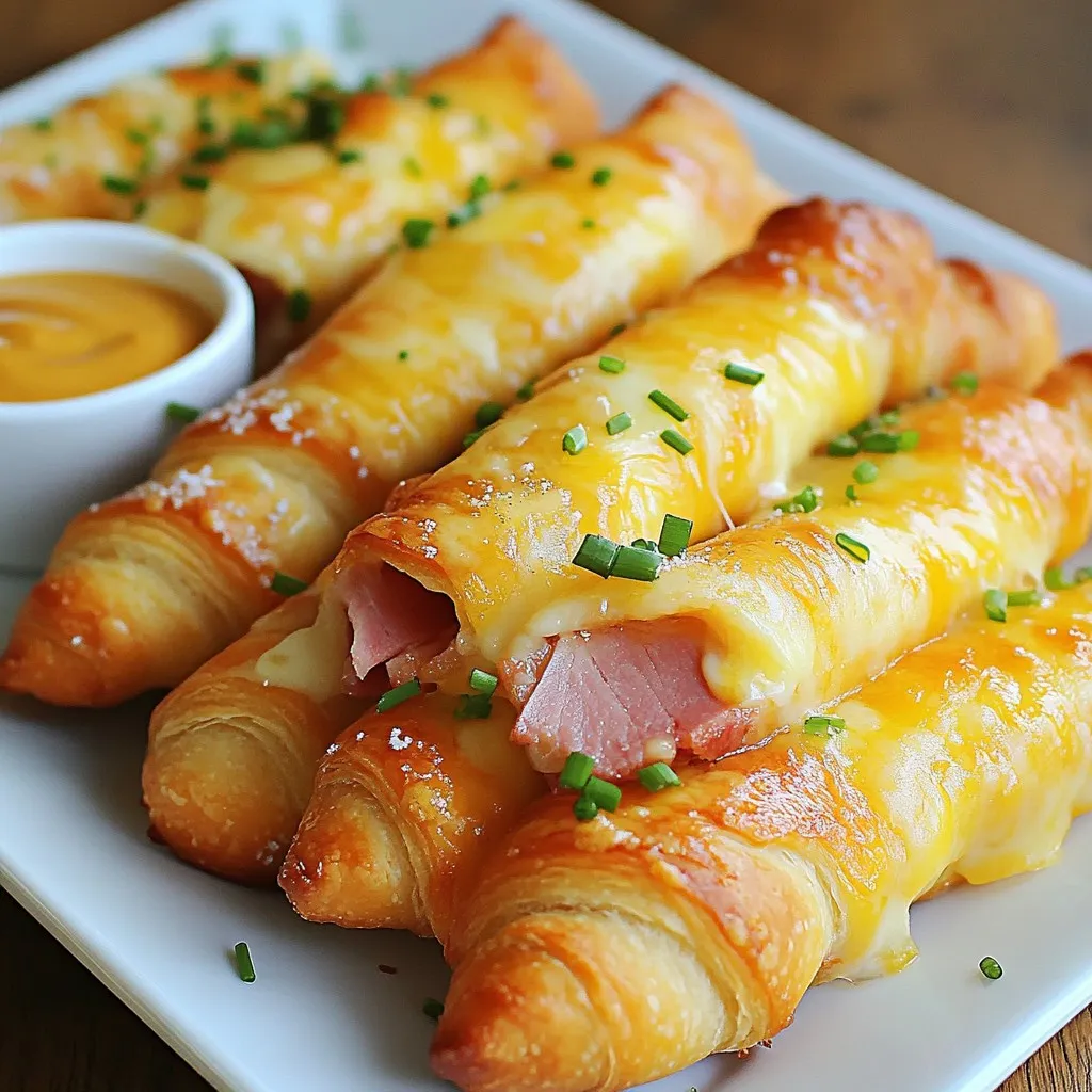 Ham and Cheese Sticks Einfaches und köstliches Rezept