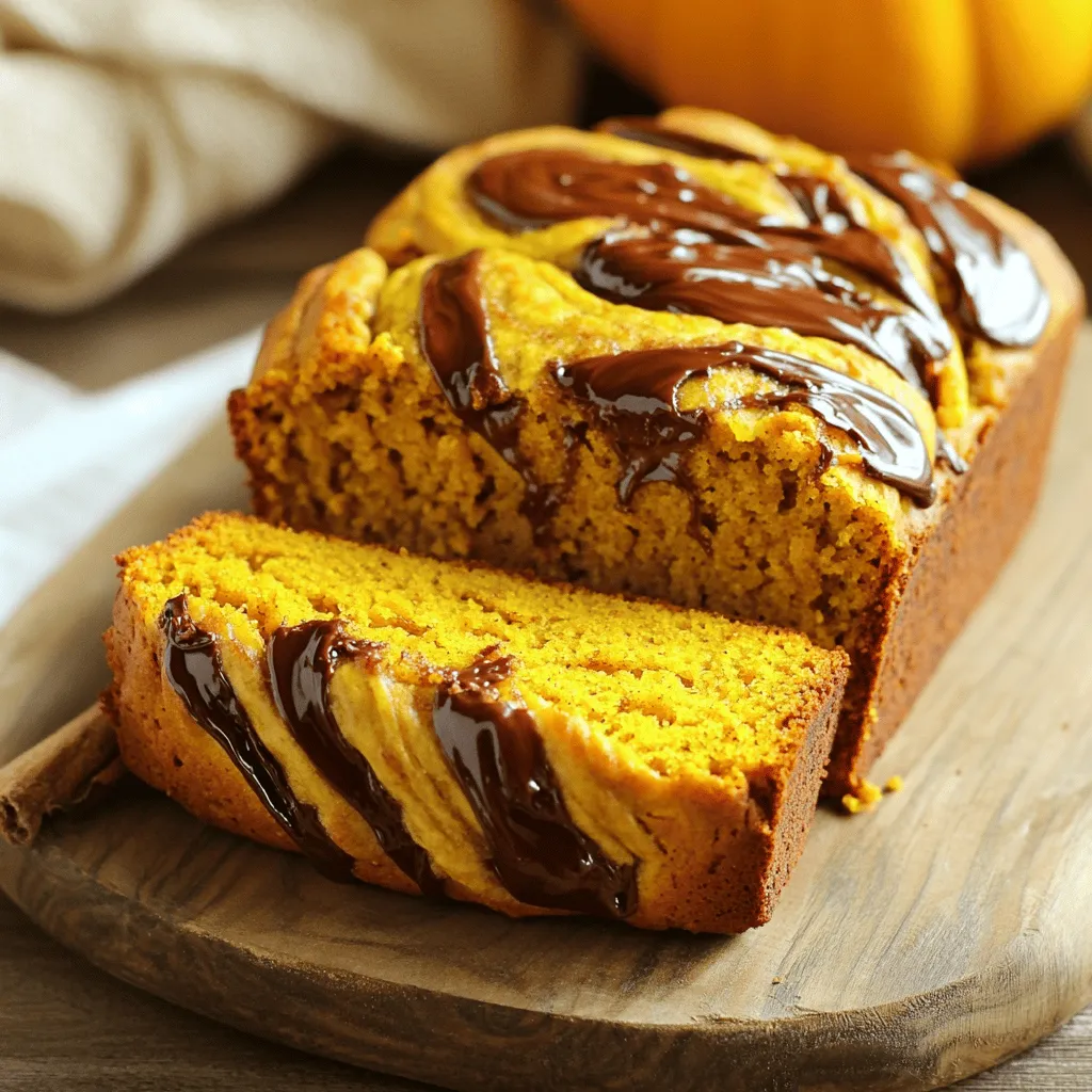 Nutella Stuffed Pumpkin Bread Einfaches und leckeres Rezept